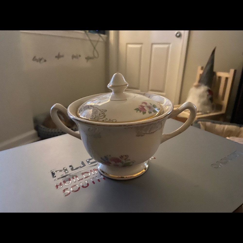 Antique Sugar Bowl with lid
